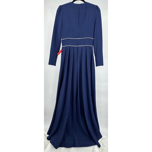 Mac‎ Duggal [ 6 ] A Line Rhinestone Waist Evening Gown #55705 - Picture 8 of 11